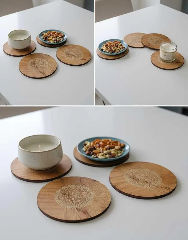 Bamboo_Laser_Engraved_Round_Heat_Resistant_Coasters_Set_Of_4