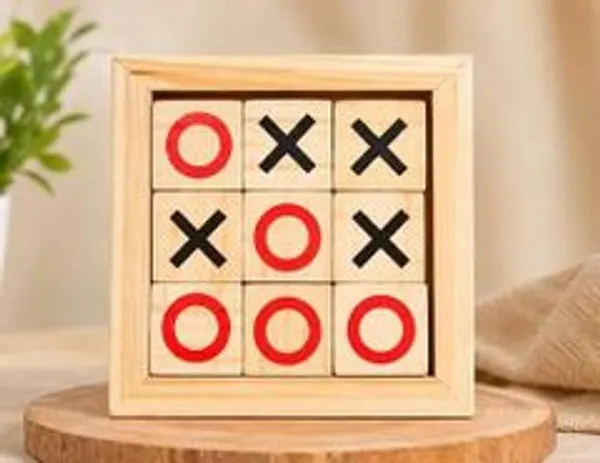 Ak10zone_Wooden_Tic_Tac_Toe_X_O_Game_Multicolor