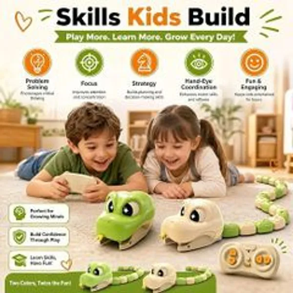 Ak10zone_Remote_Control_Magnetic_Crocodile_Chain_Toy_Green_Whit