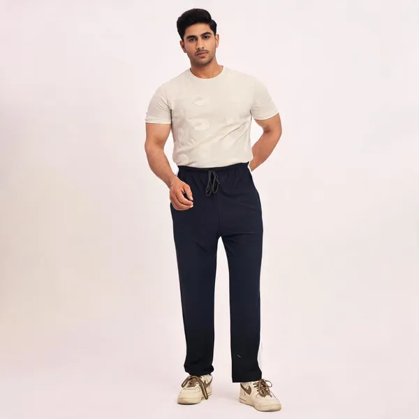 SKYBEN_Solid_Men_Black_Track_Pants