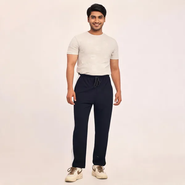 SKYBEN_Solid_Men_Black_Track_Pants