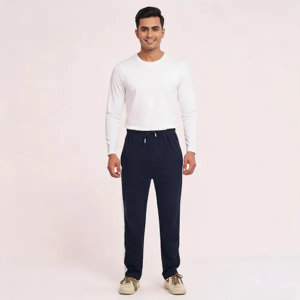 SKYBEN_Self_Design,_Printed_Men_Navy_Blue_And_Teal_Track_Pants