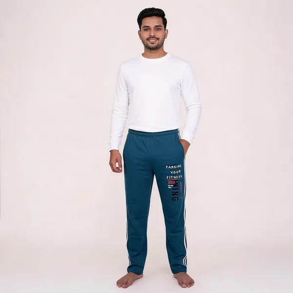 SKYBEN_Self_Design,_Printed_Men_Navy_Blue_And_Teal_Track_Pants