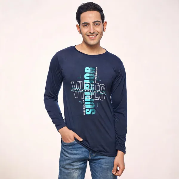SKYBEN_Printed_Men_Round_Neck_Navy_Blue_T_Shirt