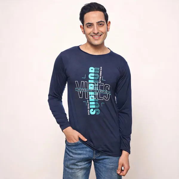 SKYBEN_Printed_Men_Round_Neck_Navy_Blue_T_Shirt