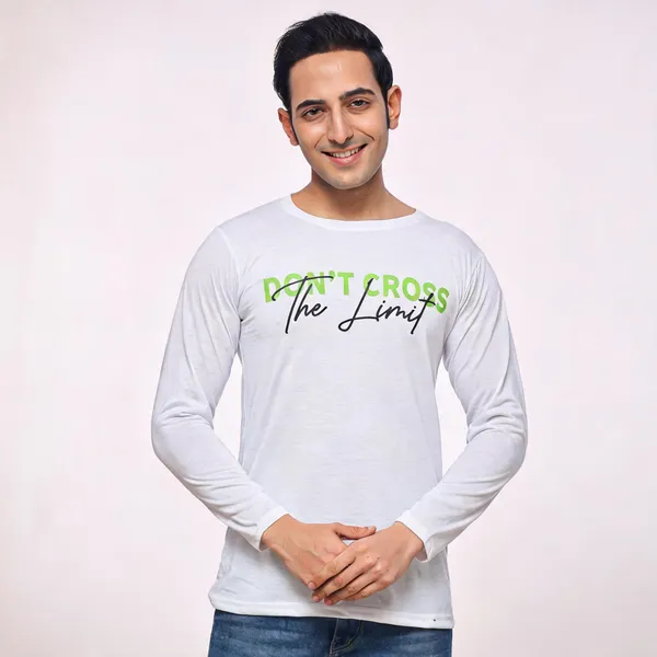 SKYBEN_Typography_Men_Round_Neck_White_T_Shirt
