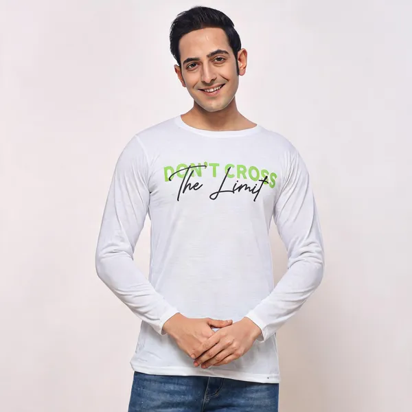 SKYBEN_Typography_Men_Round_Neck_White_T_Shirt