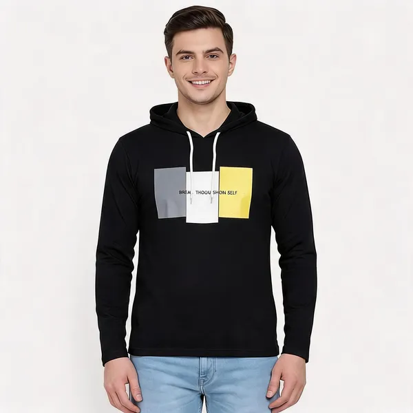 SKYBEN_Graphic_Print,_Typography_Men_Hooded_Neck_Black_T_Shirt