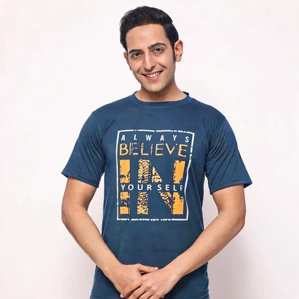 SKYBEN_Printed_Men_Round_Neck_Reversible_Blue_T_Shirt