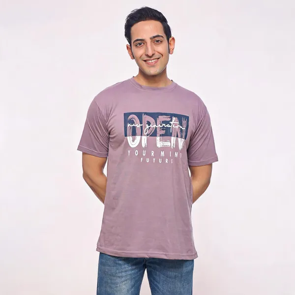SKYBEN_Printed_Men_Round_Neck_Dusty_LavenderT_Shirt