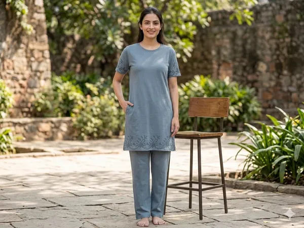 SKYBEN_Women_Printed_Grey_Night_Suit_Set
