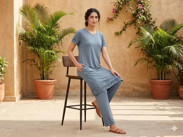 SKYBEN_Women_Printed_Grey_Night_Suit_Set