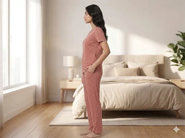 SKYBEN_Women_Printed_Peach_Shirt_And_Pyjama_set