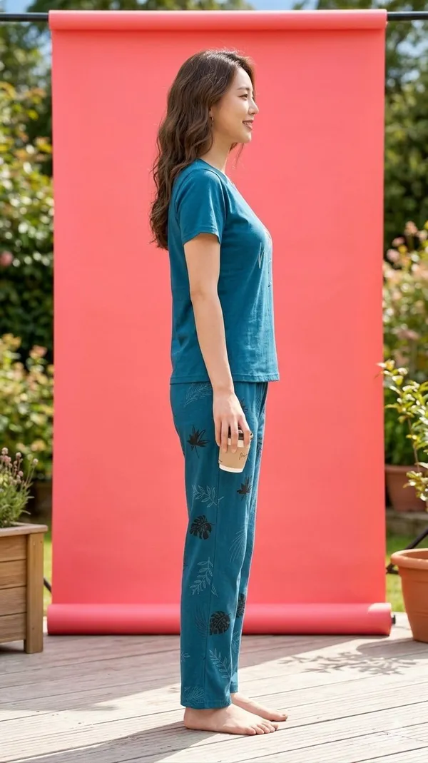 SKYBEN_Women_Printed_Teal_Blue_Top_And_Pyjama_Set