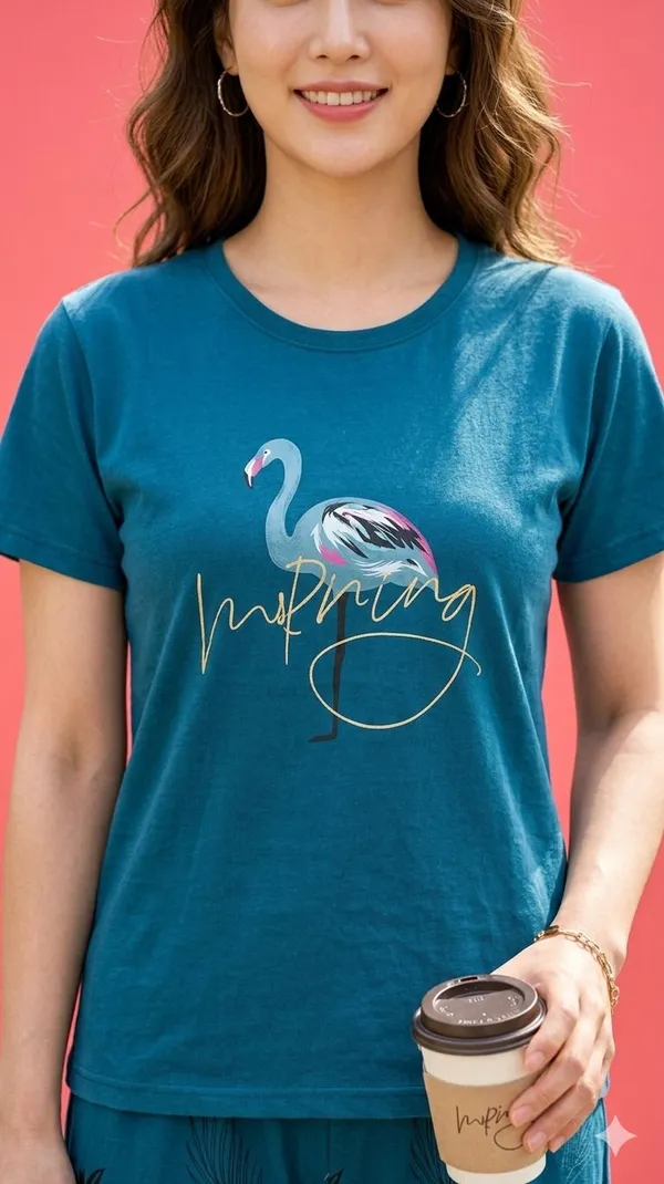 SKYBEN_Women_Printed_Teal_Blue_Top_And_Pyjama_Set