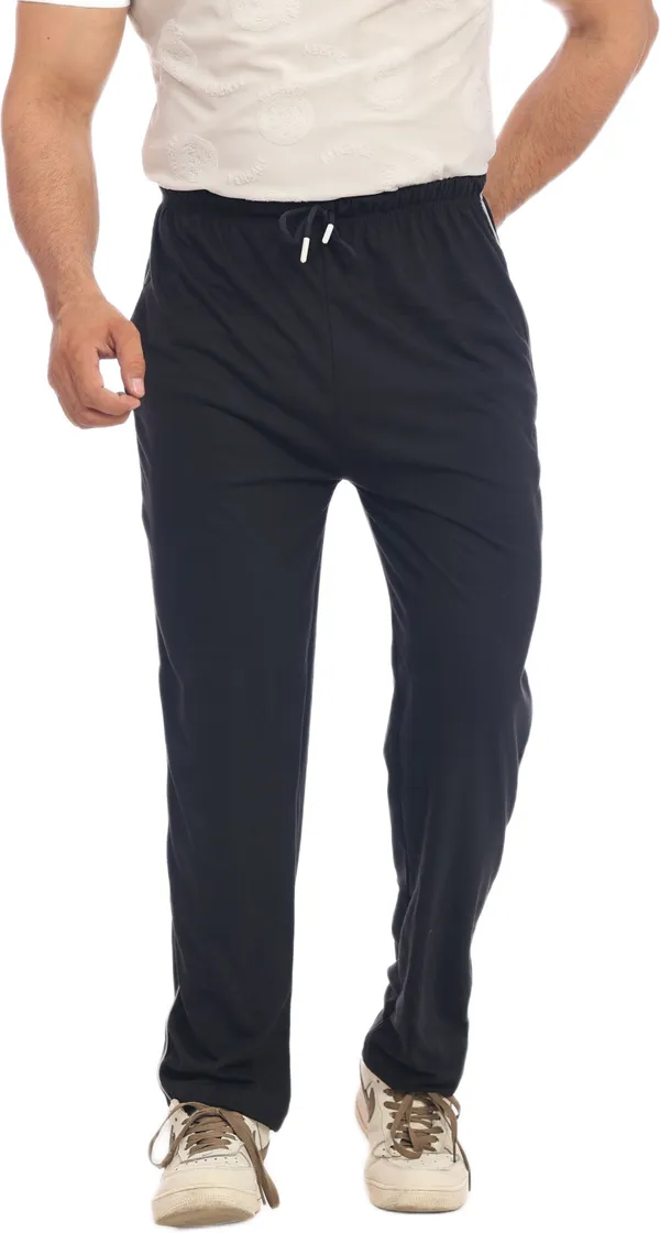SKYBEN_Solid_Men_Navy_Blue_Track_Pants