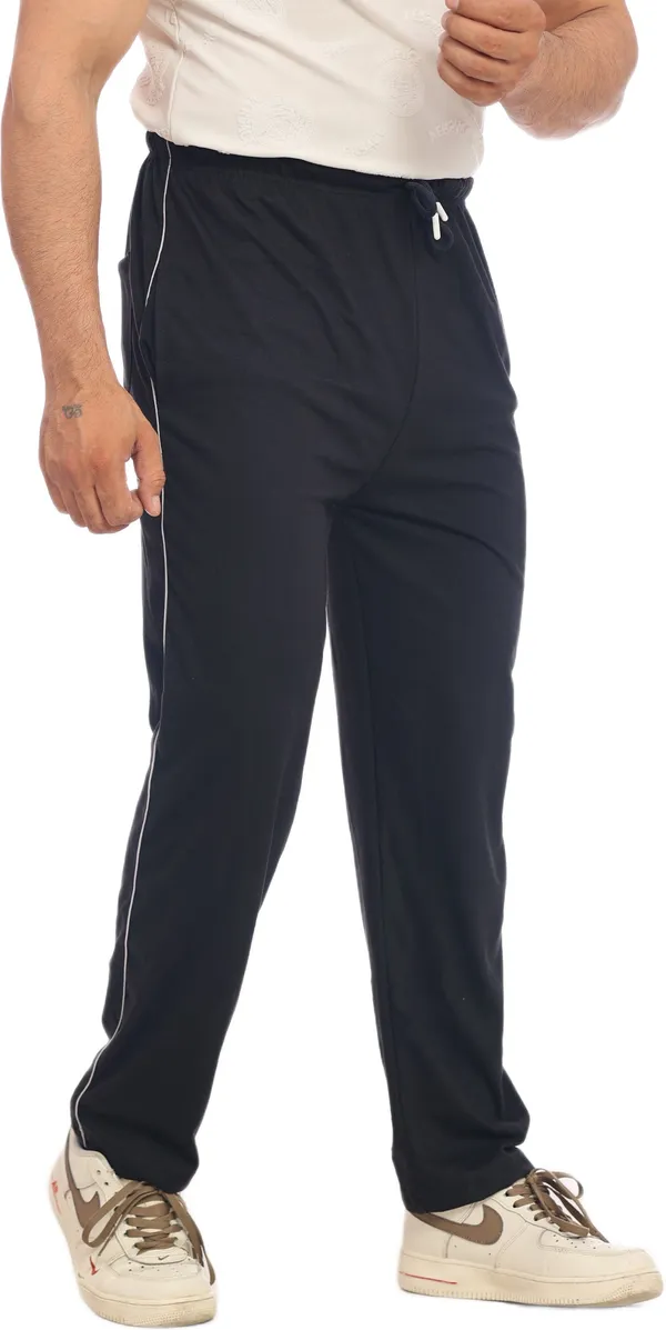 SKYBEN_Solid_Men_Navy_Blue_Track_Pants