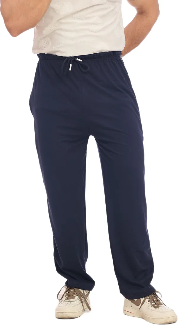 SKYBEN_Solid_Men_Dark_Blue_Track_Pants
