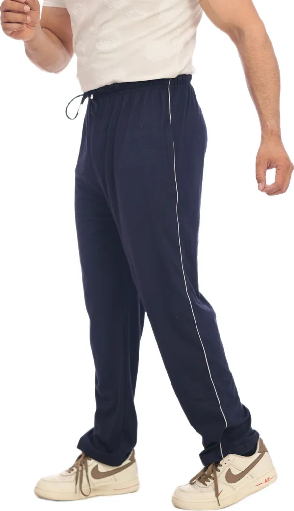 SKYBEN_Solid_Men_Dark_Blue_Track_Pants