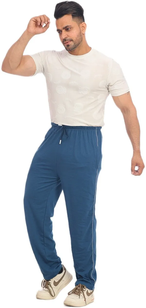 SKYBEN_Solid_Men_Teal_Track_Pants