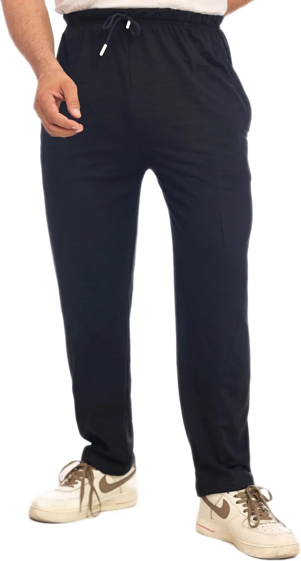 SKYBEN_Solid_Men_Navy_Blue_Track_Pants