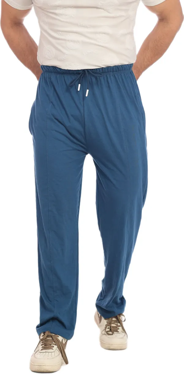 SKYBEN_Solid_Men_Teal_Blue_Track_Pants