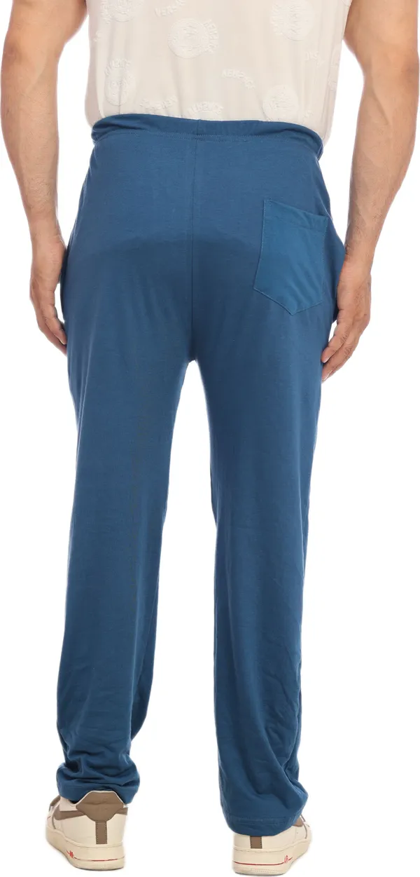 SKYBEN_Solid_Men_Teal_Blue_Track_Pants