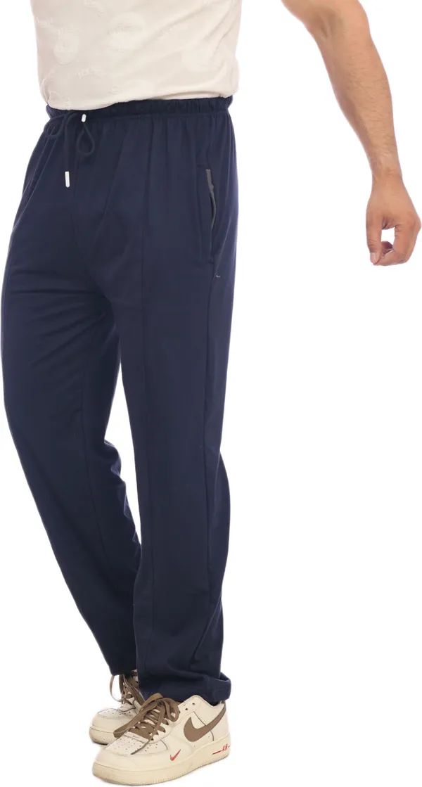 SKYBEN_Solid_Men_Navy_Blue_Track_Pants