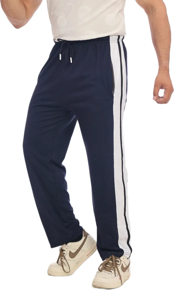SKYBEN_Solid_Men_Navy_Blue_Track_Pants