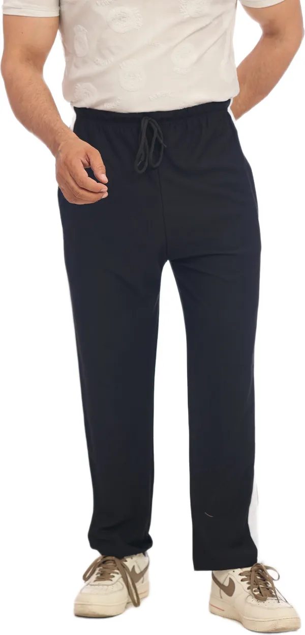 SKYBEN_Solid_Men_Black_Track_Pants