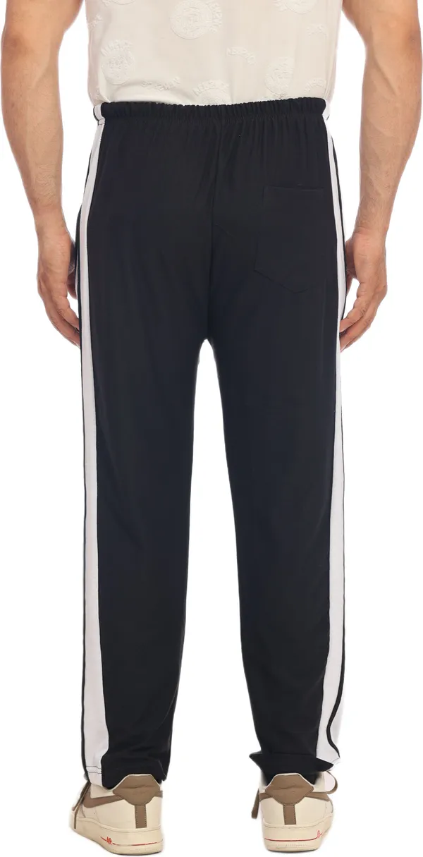 SKYBEN_Solid_Men_Black_Track_Pants