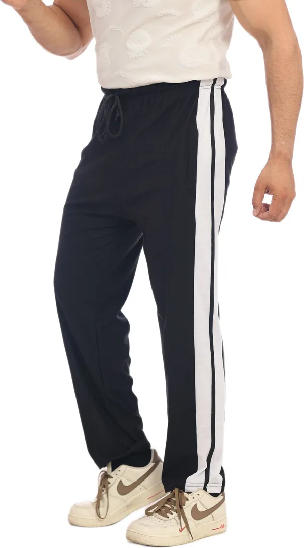 SKYBEN_Solid_Men_Black_Track_Pants