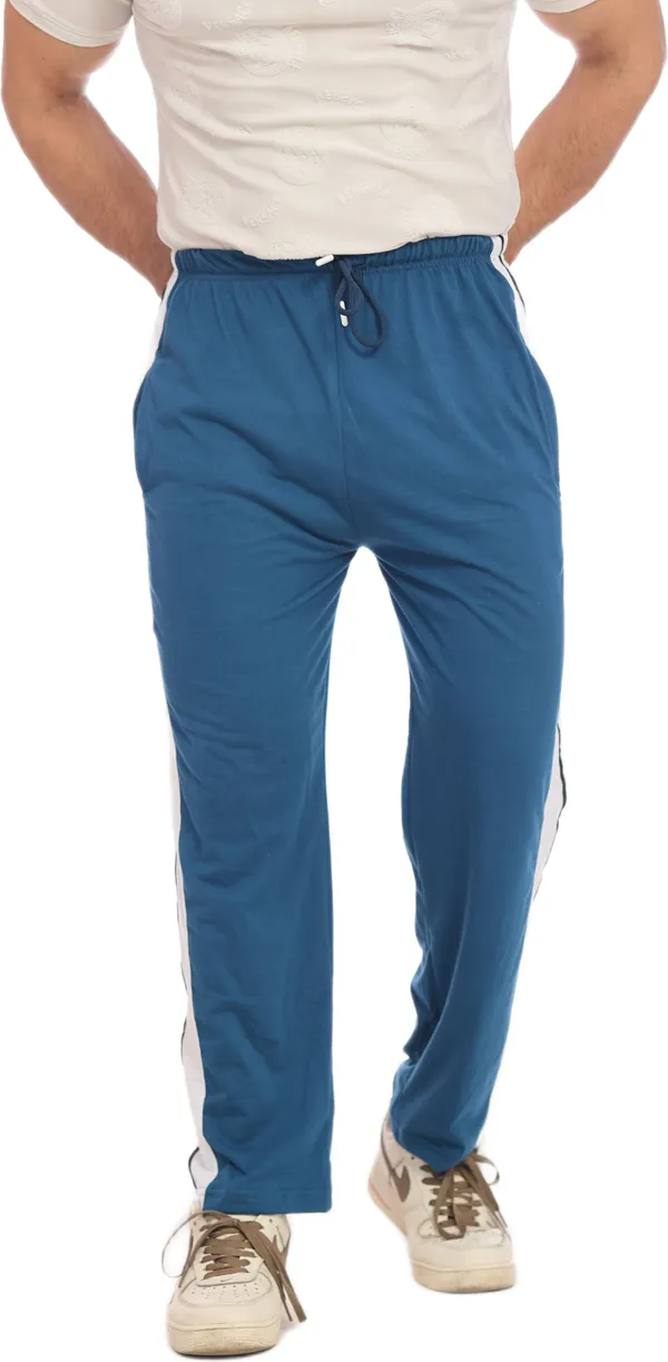 SKYBEN_Solid_Men_Teal_Blue_Track_Pants