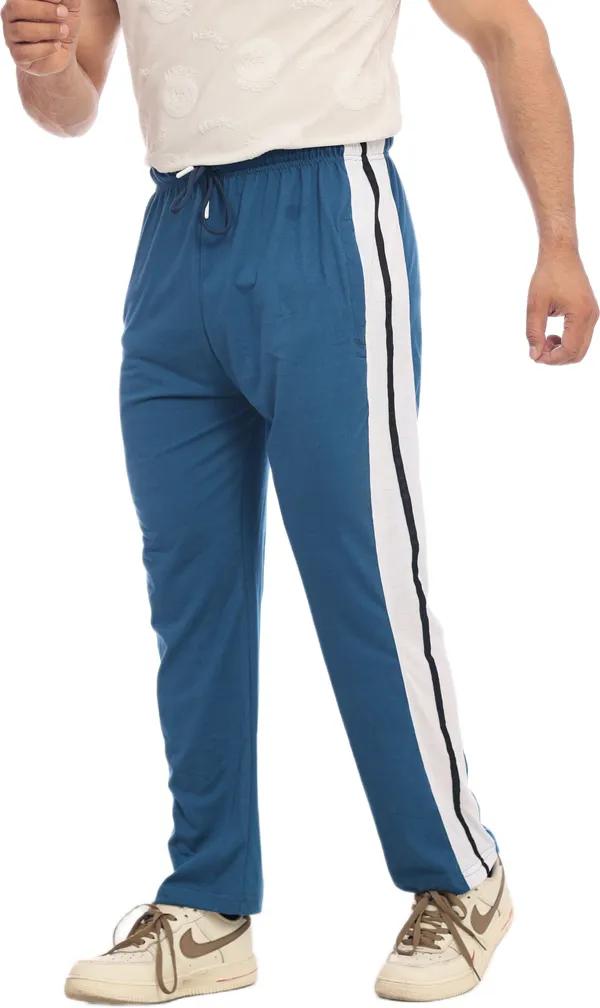 SKYBEN_Solid_Men_Teal_Blue_Track_Pants