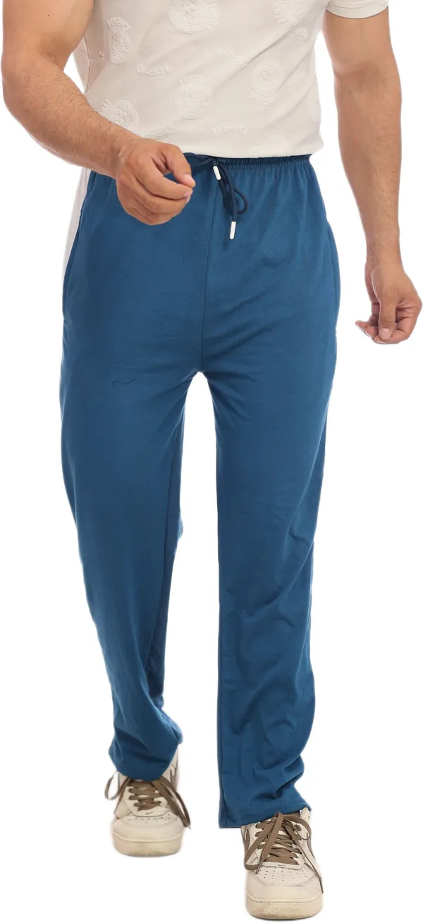 SKYBEN_Solid_Men_Teal_Track_Pants