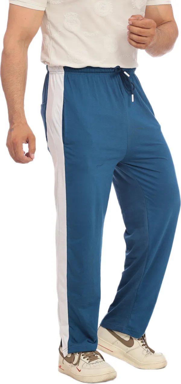 SKYBEN_Solid_Men_Teal_Track_Pants