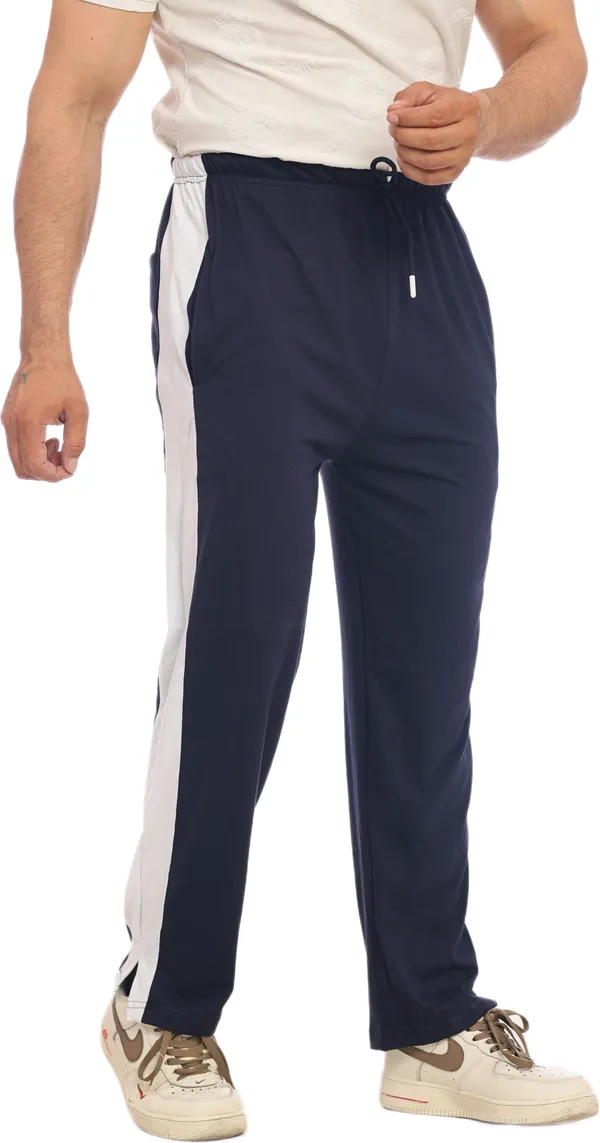 SKYBEN_Solid_Men_Dark_Blue_Track_Pants