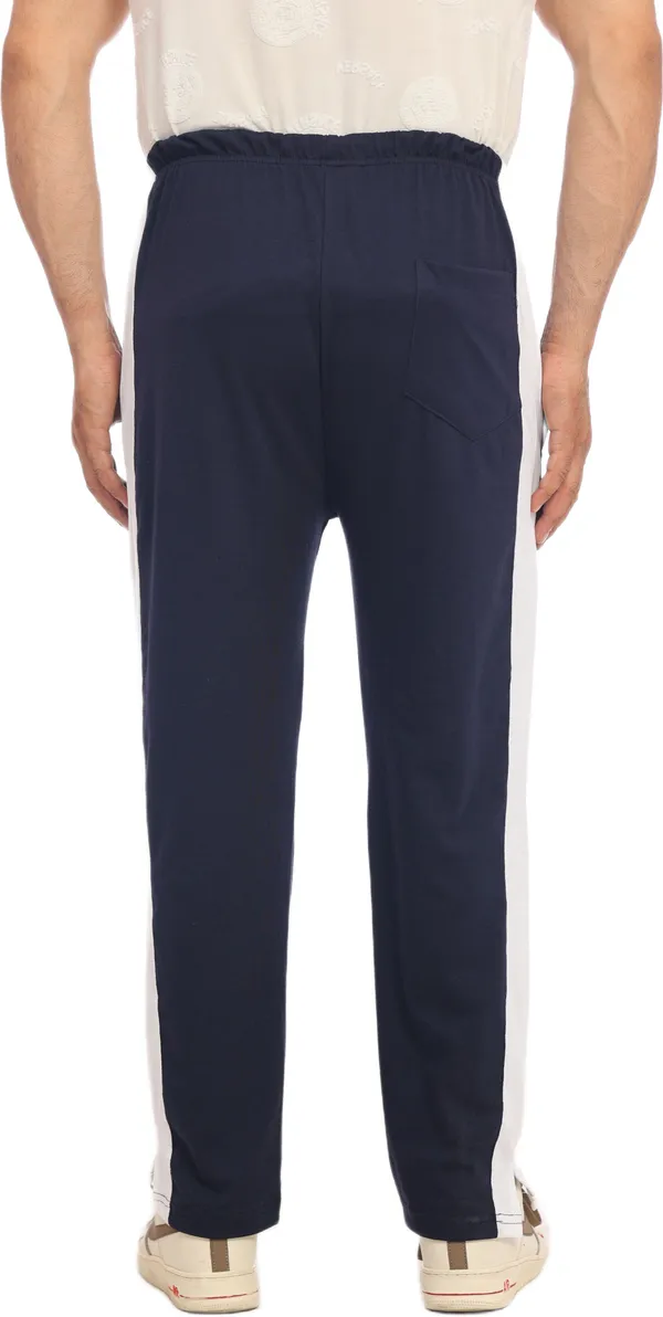 SKYBEN_Solid_Men_Dark_Blue_Track_Pants