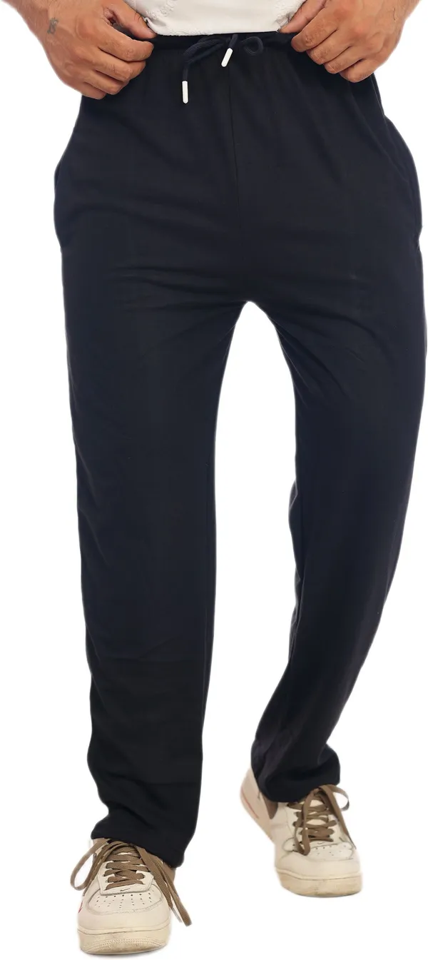 SKYBEN_Solid_Men_Navy_Blue_Track_Pants