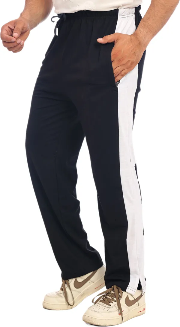 SKYBEN_Solid_Men_Navy_Blue_Track_Pants