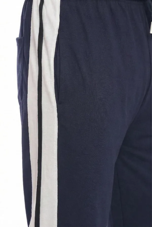 SKYBEN_Striped_Men_Dark_Blue_Track_Pants