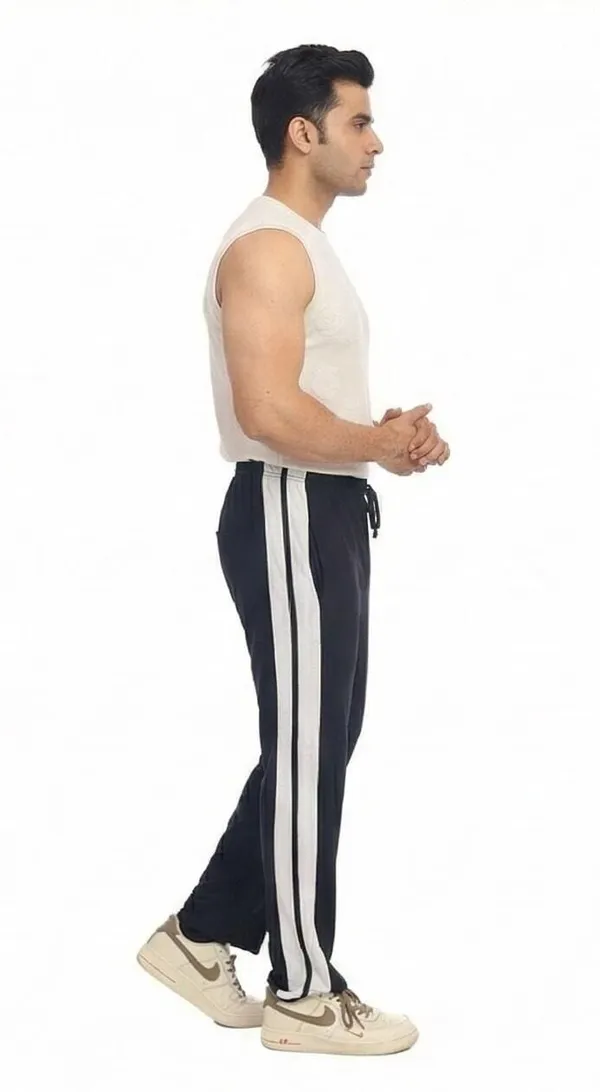 SKYBEN_Striped_Men_Dark_Blue_Track_Pants