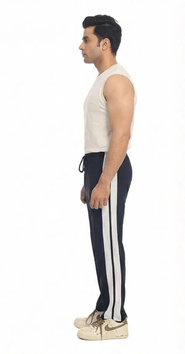 SKYBEN_Striped_Men_Dark_Blue_Track_Pants