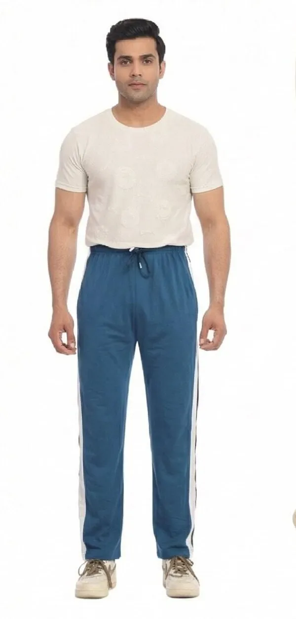 SKYBEN_Striped_Men_Dark_Teal_Track_Pants