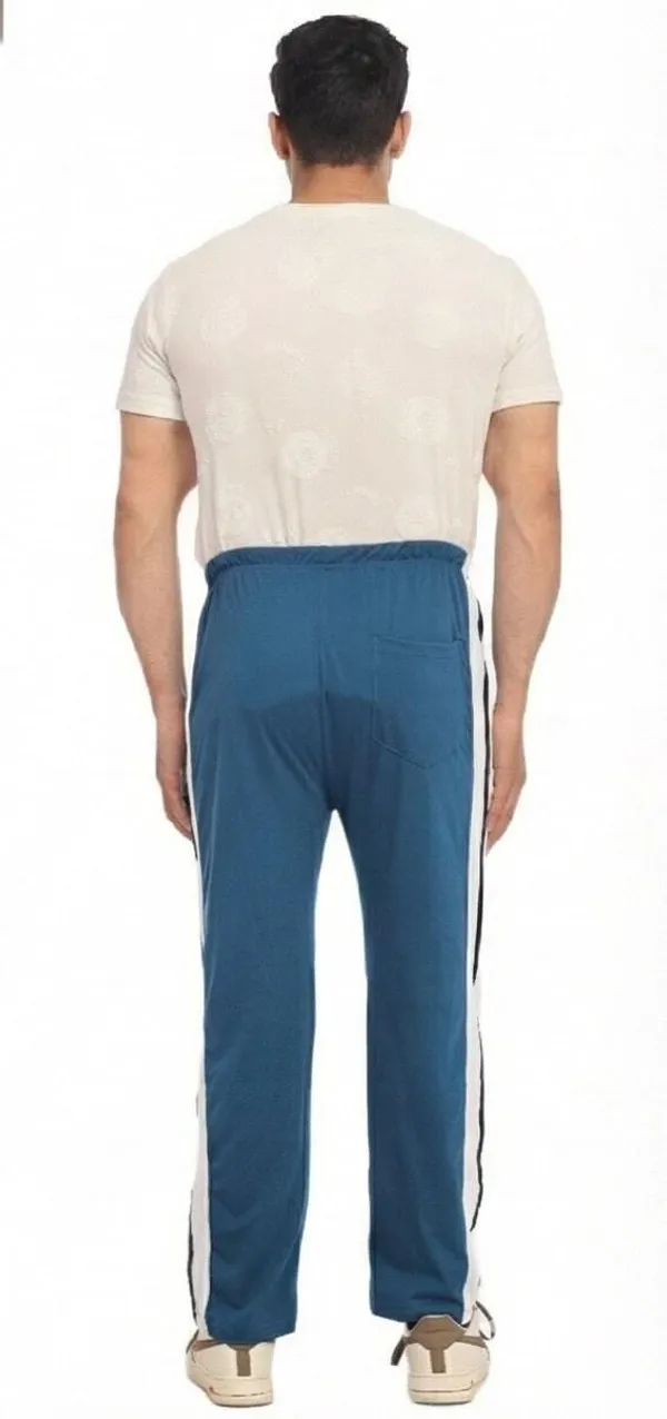 SKYBEN_Striped_Men_Dark_Teal_Track_Pants