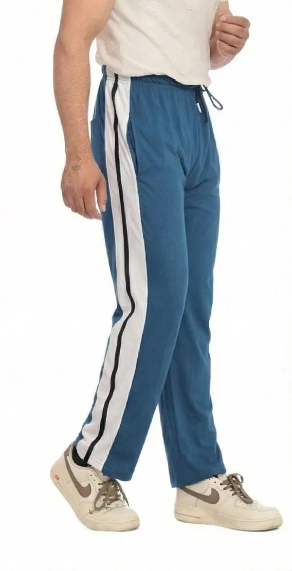 SKYBEN_Striped_Men_Dark_Teal_Track_Pants