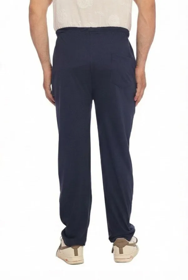 SKYBEN_Solid,_Striped_Men_Navy_Blue_Track_Pants