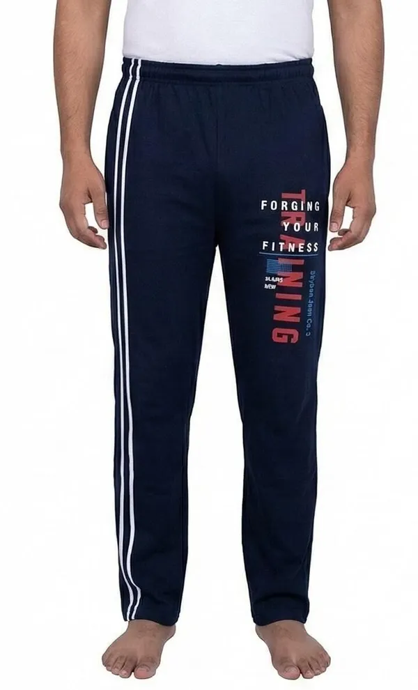SKYBEN_Solid,_Printed,_Striped,_Graphic_Print_Men_Navy_Blue_Track_Pants