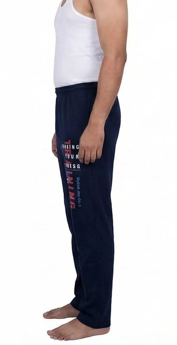 SKYBEN_Solid,_Printed,_Striped,_Graphic_Print_Men_Navy_Blue_Track_Pants