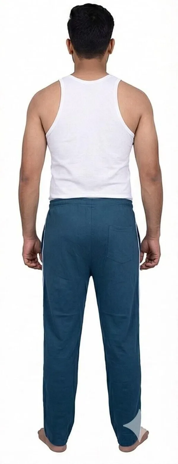SKYBEN_Solid,_Printed,_Striped,_Graphic_Print_Men_Teal_Blue_Track_Pants